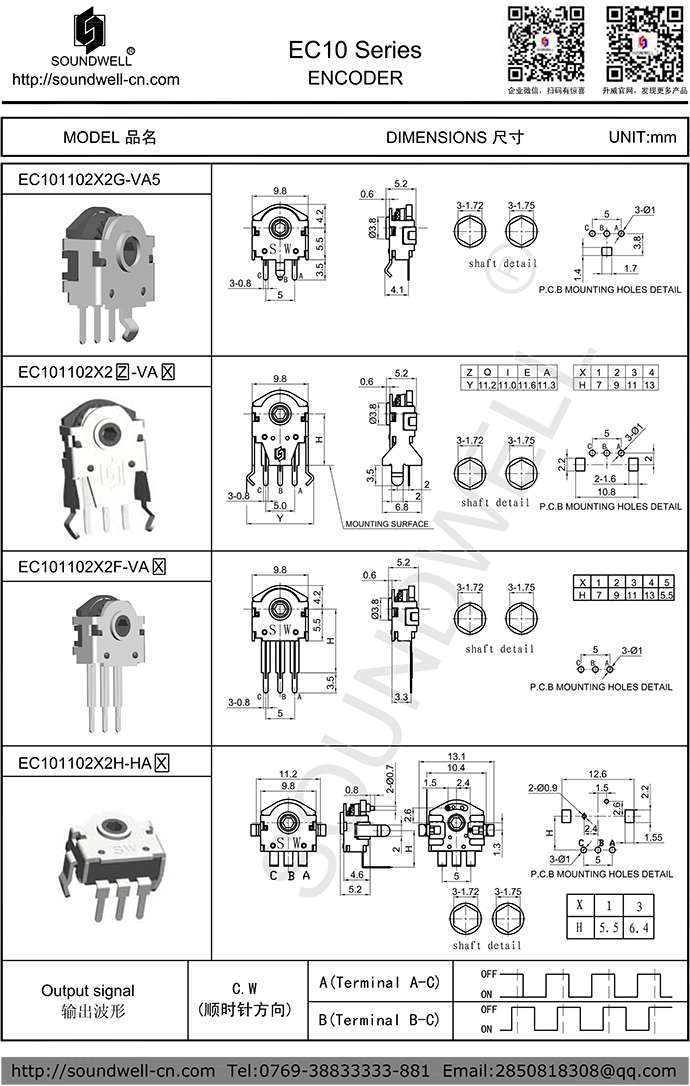 編碼器EC10規格書